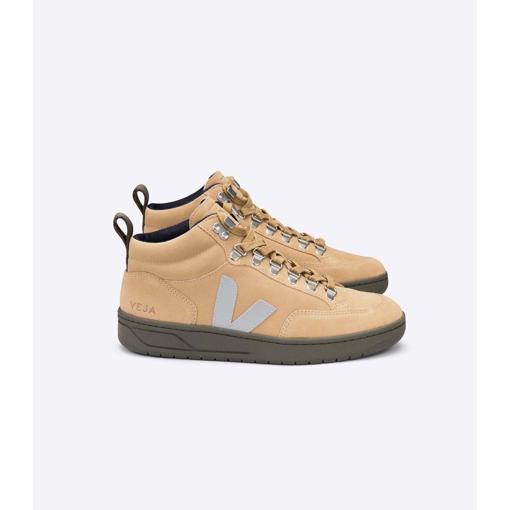 Veja RORAIMA SUEDE Hoog Heren Khaki | NL 108OKI